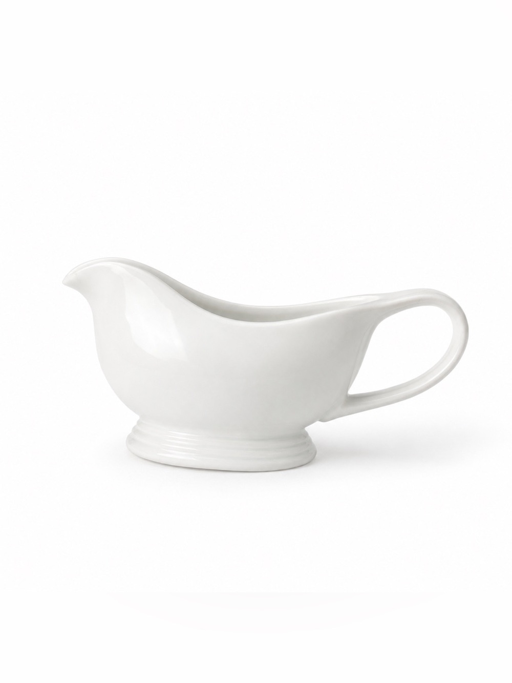 Cost Plus World Market White Ceramic Gravy Boat